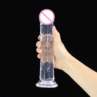 Dildos For Woman Crystal Transparent Feeling Cock Penis Adults Toys Suction Cup Dildo Lesbian Dick Toy For Adult Anal Butt Plug