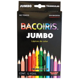 Lapices de Colores Jumbo Bacoiris 12 Piezas