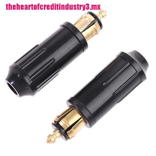 {CCC} 12/24V EU Plug For Motorcycle Cigarette Lighter Short Socket Adaptor Converter (1)
