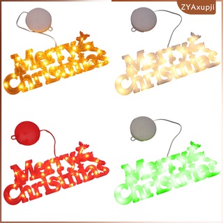 [productos de espiral] luces de navidad, feliz navidad letra lámpara funciona con pilas luz led, decoración de fiesta de navidad suministros para fiesta de navidad