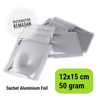 50Gr PREMIUM plata FULL aluminio bolsita de alimentos