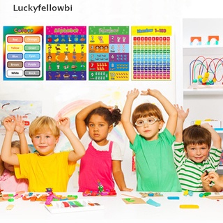 [luckyfellowbi] 5 pzs carteles educativos preescolares para niños preescolares toddlerskindergarten [caliente]