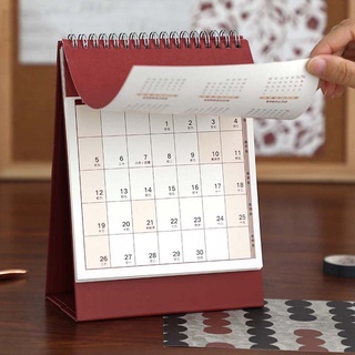 MONROE01 Regalos Calendarios 2022 Lujo Planificador de horarios Calendario de escritorio Creativo Con pegatinas de marca Color sólido Kawaii Organizador de la agenda Papelería Calendario/Multicolor (5)