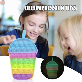juguete de descompresión de silicona creativo colorido push burbuja fidget juguete pensando entrenamiento rompecabezas juego para niños