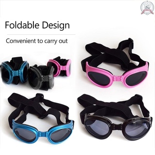 Gafas de sol para perros/gafas para perros/gafas de sol/protección UV/correa ajustable para perros pequeños (6)