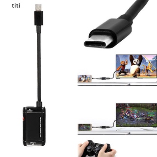 Ti USB-C Tipo A HDMI Adaptador 3.1 Cable Para MHL Teléfono Android Tablet Negro MX