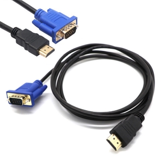 HDMI Male to VGA Male HD 1.5m HDMI to VGA Cable Video Adapter Converter Cable for PC Monitor HD-15 D-SUB