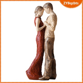 romántico pareja arte escultura, amante apasionado estatua arte resina adorno estatuilla hogar oficina estante decoración matrimonio