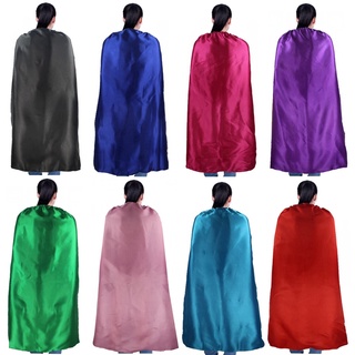 PLAIN COLOR 70*120cm single satin costume Halloween Cosplay Adult Capes Customize Team Building Promotional
