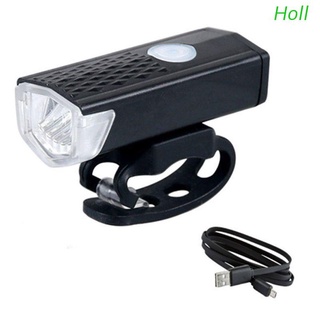 Holl faro de bicicleta USB recargable LED lámpara de seguridad impermeable fácil de instalar para carretera bicicleta de montaña ciclismo iluminación reparación modificación accesorios