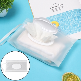 SITENG reutilizable servilleta bolsa de almacenamiento fácil de llevar máscara caso toallitas húmedas bolsa de Clamshell caja de limpieza Snap correa ecológica contenedor cosmético (7)