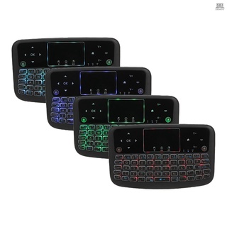 V A36 Mini teclado inalámbrico G Color retroiluminado aire ratón Touchpad teclado para Android TV Box Smart TV PC PS3