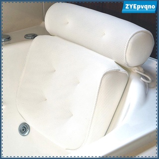 Bathtub Pillow Back Shoulders Neck and Back Support Spa Cushion with Suction Cups for Bath Tub Relaxing Bath Time