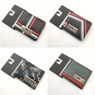 playstation nintendo gamepad wallet psp consola de juegos de metal logotipo de tarjeta corta cartera cartera (1)