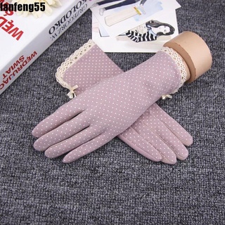 Lanfeng guantes elásticos para mujer/guantes de pantalla táctil de moda/guantes Anti-UV/protección solar/verano corto/transpirable/Multicolor