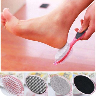 4In1 completo cuidado de los pies pedicura cepillo de limpieza de pies herramienta de limpieza de la piel del talón roto