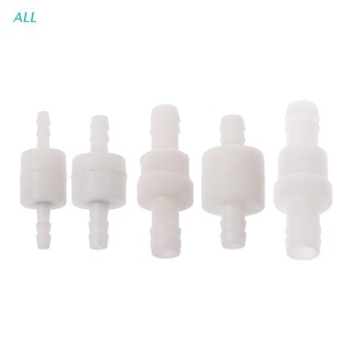 ALL Plastic One-Way Non-Return Water Inline Fluids Check Valves for Fuel Gas Liquid