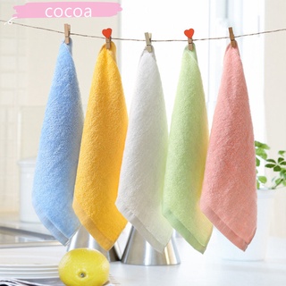 Cocoa Square Towel Cotton Bamboo Fiber Children Absorbent Towel Baby Saliva Towel 25*25