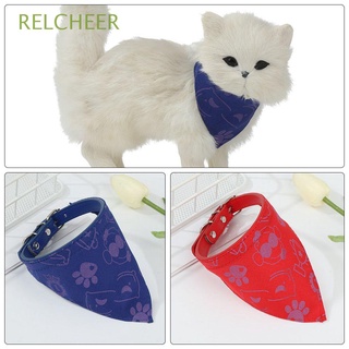 RELCHEER Collar Turbante de perro Fiesta Turbante de perro Bufanda de mascota Lavable Decoración del cuello Corbata Vendaje triangular Babero de gato/Multicolor