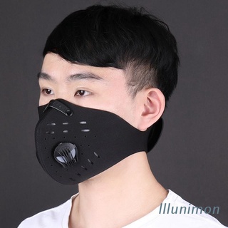 nimon reutilizable deportes anti-humedad máscara cubierta cara con filtro polvo a prueba de viento lavable tela multifuncional ciclismo protección