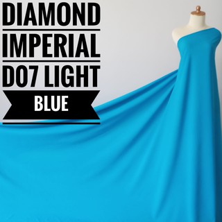 D07 azul claro Imperial diamante metro tela (0,5 m)
