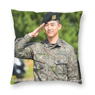 2pm Ok Taecyeon Army personalizado moderno cuadrado funda de almohada de dos lados impreso funda de almohada cojín (Multi tamaño)