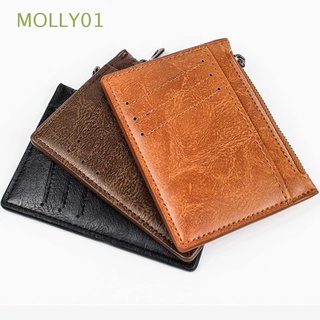 MOLLY01 Gift Wallet Simple Coin Bag Men Card Holder Money Purse Male Wallet Slim Coffee High Quality Business Credit Card Cover/Multicolor