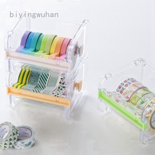 Biyingwuhan papelería enmascaramiento cinta cortador Washi cinta organizador de almacenamiento cortador de cinta de oficina dispensador de oficina