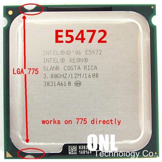Intel Xeon E5472 3.0GHz 12MB 1600Mhz Quad Core CPU Processor works on LGA775 mainboard no need adapter