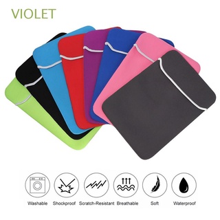 VIOLET Moda Laptop Bag Doble cremallera Cuaderno Bolsa Funda Case Cover Universal Tela de algodon Suave Impermeable Colorido Liner Maletín/Multicolor (1)