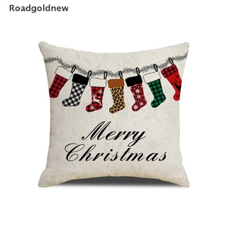 [rgn] funda de almohada de lino de 45 x 45 cm 2022decoraciones de navidad, funda de almohada, funda de almohada de lino, funda de almohada, color rosa