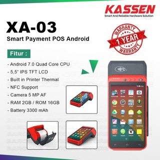 Todo en uno POS pantalla táctil Cassen XA-03 WIFI 4G cajero automático (1)