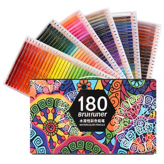 120/180 lápices de acuarela profesional Soluble en agua dibujo de colores Set de lápices de arte para estudiantes de artista (1)
