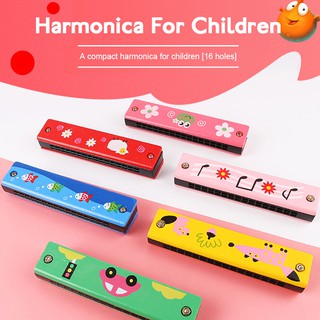 Desarrollar las habilidades musicales de los niños de la armónica de los niños de 16 agujeros de los niños armónicas juguetes educativos para principiantes niños fiesta vacaciones Kindergarten y regalos para niños