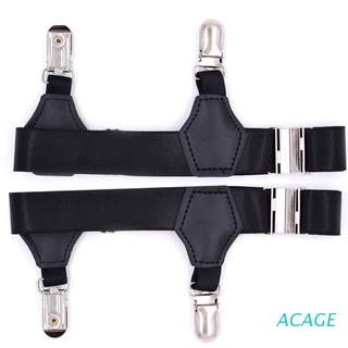 acage 2 unids/set calcetines ligueros cinturón tirantes ajustable antideslizante clips para hombres mujeres
