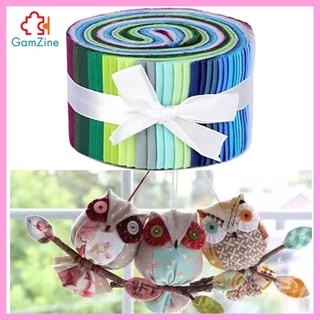 [NANA] Diseño colorido 36 piezas CMx100CM Material de costura algodón Jelly Rolls tiras de tela lisa Patchwork