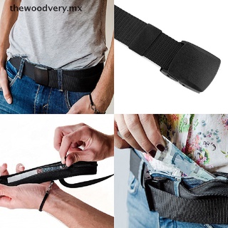 [nuevo] bolsa de cintura anti robo de efectivo de viaje para mujer, portátil, correa de dinero oculta, cinturón [thewoodvery]