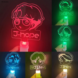 Bt BTS Acrylic Fluorescent Flash Light Glow Stick Night Lamp Concert Support Props