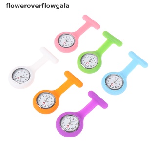 Floweroverflowgala Silicone Nurse Watch Brooch Tunic Fob Watch Doctor Pocket Watches Clock FFL