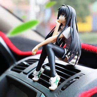 Mokatm modelo de juguete Yukinoshita Yukino Anime figura de acción decoración del coche PVC decorativo miniatura niños