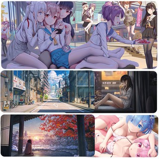 (mouse pad)◈mouse pad large gaming animation Two-dimensional beauty wristband computer keyboard mat non-slip table for boys (5)