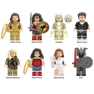 【 hot sale 】en stock lego woderwoman minifigures super heroes prince diana ares bloques de construcción juguetes regalos
