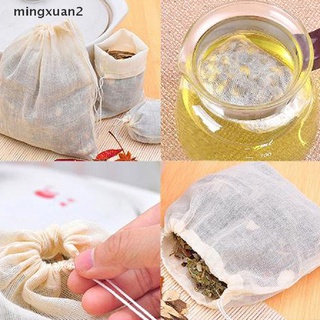 mingxuan2 20 bolsas de té vacías con cadena de sopa de hierbas saborizantes bolsas de té de cocina 10 cm x 12 cm mx