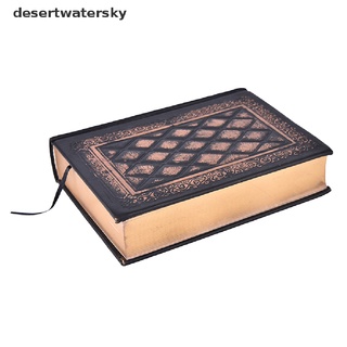desertwatersky retro vintage diario diario cuaderno de cuero en blanco cuaderno de bocetos cubierta dura, dws