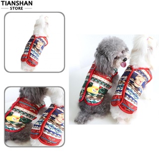 tianshan casual perro prendas de punto cachorro de dos patas Chamarra de invierno lavable a mano para navidad