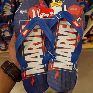 Miniso Marvel Spiderman zapatillas suela gruesa azul