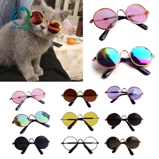 1pc encantador gato gafas de perro gafas de perro productos para mascotas juguete perro gafas de sol accesorios para mascotas redondo colorido happytime