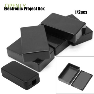 OPENLY 1/2pcs 5 tamaños Proyecto electronico caja Black Instrumento de casos Cubierta impermeable del proyecto De plastico ABS De alta calidad DIY Hot Recinto de cajas