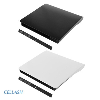 Cellash 12.7MM USB 3.0 DVD Drive External Optical Drive Enclosure SATA to USB External Case HDD Caddy for Laptop Notebook without Drive