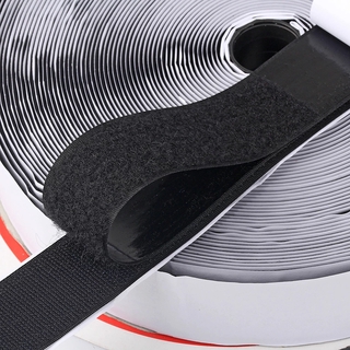1 rollo/paquete de velcro autoadhesivo /gancho blanco negro y lazo cinta autoadhesiva sujetador/cinta mágica de nailon pegatina bucle discos tiras